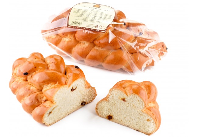 Vánočka s rozinkami, B 400g