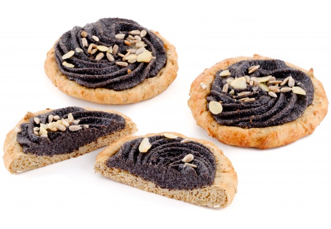 Koláč vícezrnný s makovou náplní 70g