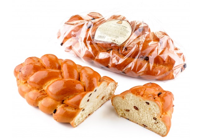Vánočka tuková s rozinkami B, 800g