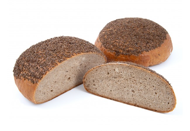 Chléb jihočeský kulatý s kmínem 500g Chléb jihočeský kulatý s kmínem 500g