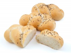 Houska pletená s posypem sůl+kmín 60g