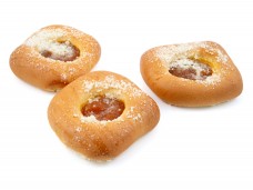 Koláček s náplní tvarohovo-meruňkovou 120g
