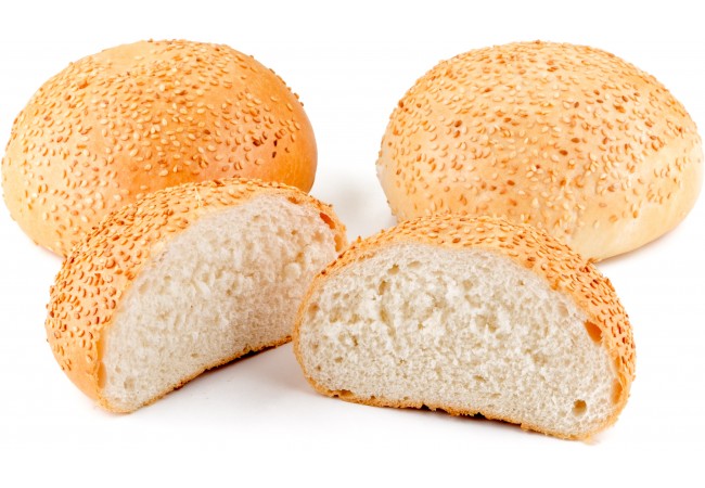 Pečivo bulka hamburger sypaná sezamem 90g