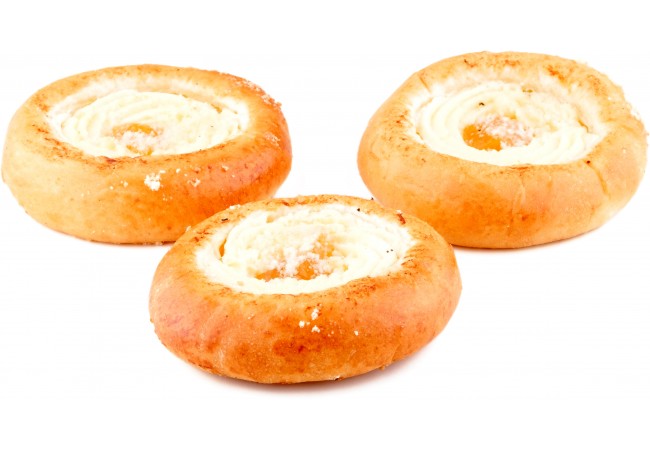 Koláč s náplní tvarohovou a ovocem 70g
