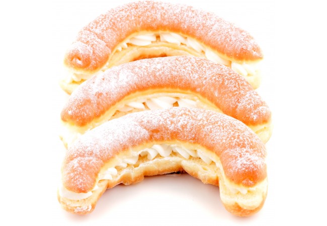 Koblihový rohlík s náplní tvarohovou 60g
