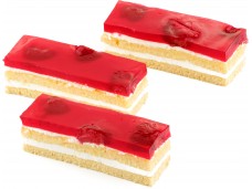 Řez tvarohový s jahodami 60g