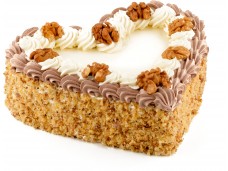 Dort srdíčko ořechové 750g