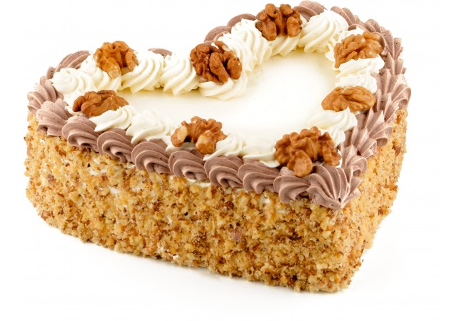 Dort srdíčko ořechové 750g