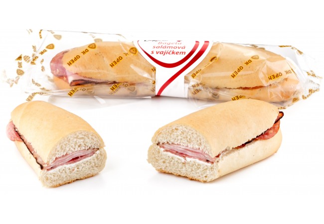 Bageta salámová s vajíčkem,B 170g